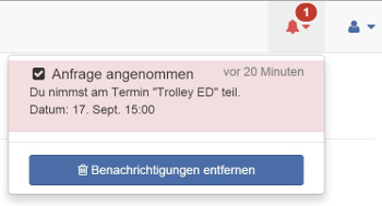 Benachrichtigung